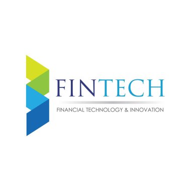 Fintech ve dijital finans teknolojileri için modern logo tasarımı