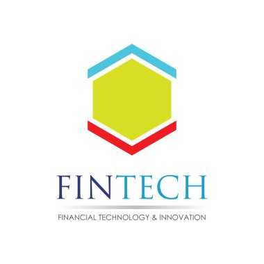 Fintech ve dijital finans teknolojileri için modern logo tasarımı