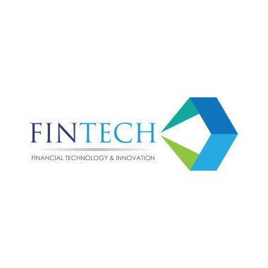 Fintech ve dijital finans teknolojileri için modern logo tasarımı