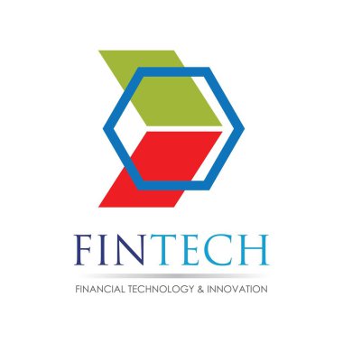 Fintech ve dijital finans teknolojileri için modern logo tasarımı