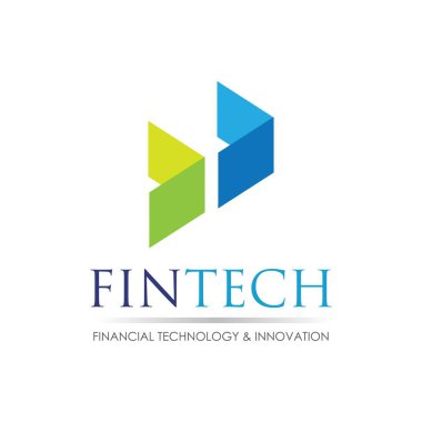 Fintech ve dijital finans teknolojileri için modern logo tasarımı