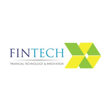 Fintech ve dijital finans teknolojileri için modern logo tasarımı