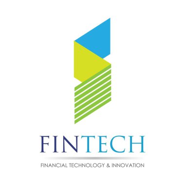 Fintech ve dijital finans teknolojileri için modern logo tasarımı