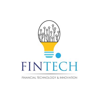 Fintech ve dijital finans teknolojileri için modern logo tasarımı
