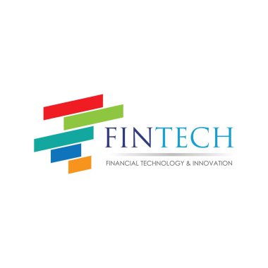 Fintech ve dijital finans teknolojileri için modern logo tasarımı