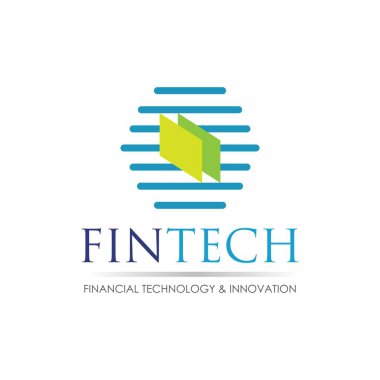 Fintech ve dijital finans teknolojileri için modern logo tasarımı