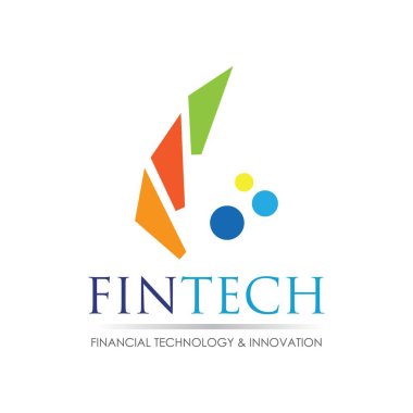 Fintech ve dijital finans teknolojileri için modern logo tasarımı