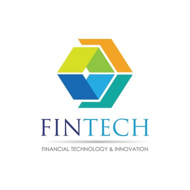 Fintech ve dijital finans teknolojileri için modern logo tasarımı