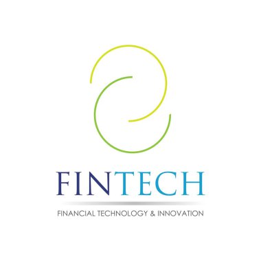Fintech ve dijital finans teknolojileri için modern logo tasarımı