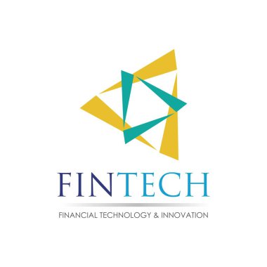 Fintech ve dijital finans teknolojileri için modern logo tasarımı