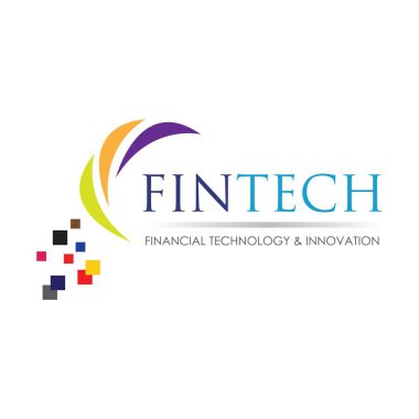 Fintech ve dijital finans teknolojileri için modern logo tasarımı