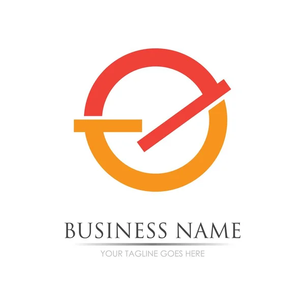 Letter Business Corporate Abstract Unity Vector Logo Design Templat — Vector de stock