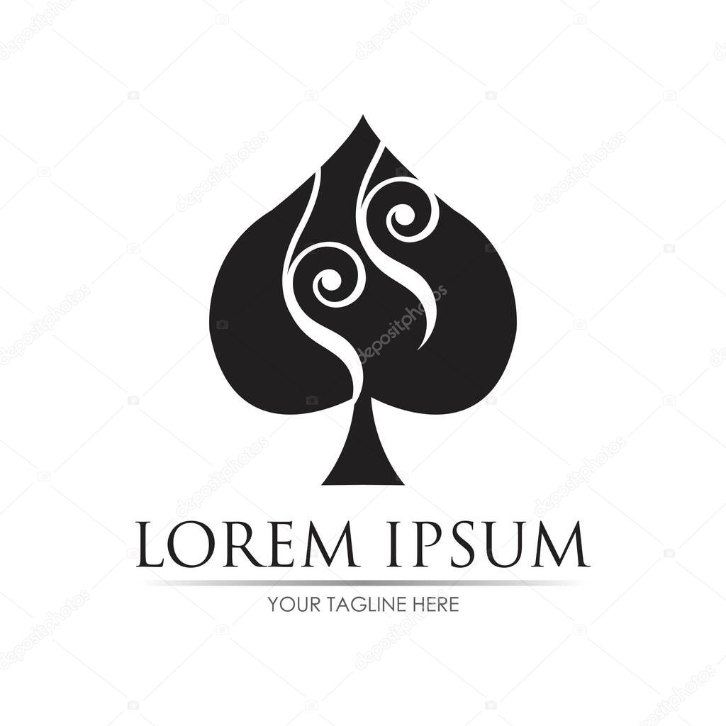 Ace logo vector illustration design template