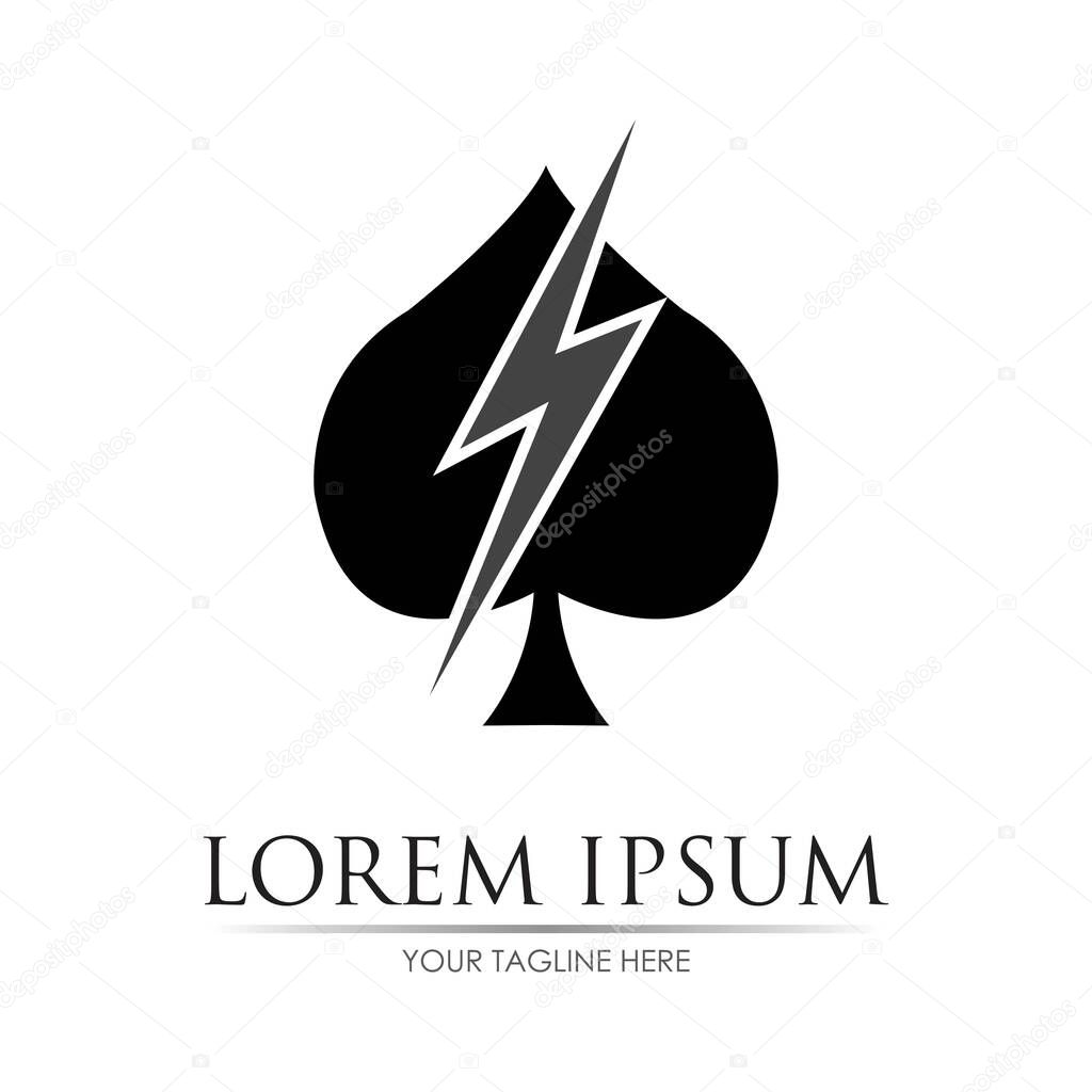 Ace logo vector illustration design template
