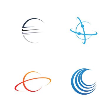 yaratıcı küresel vektör logosu çizim tasarım şablonu
