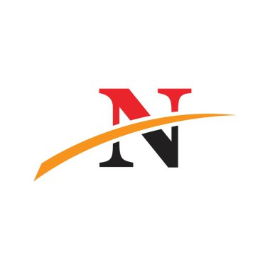 Harf N İş Kurumsal Birlik Vektörü logosu tasarım şablonu