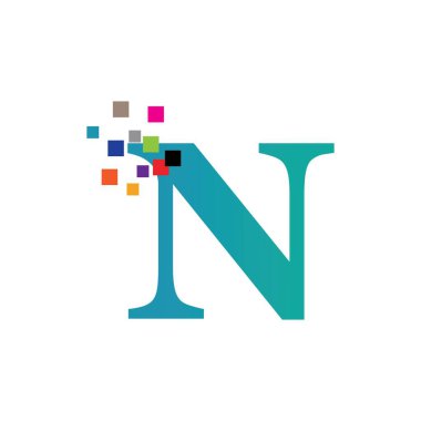 Harf N İş Kurumsal Birlik Vektörü logosu tasarım şablonu