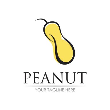 yerfıstığı logo vektör çizim şablonu