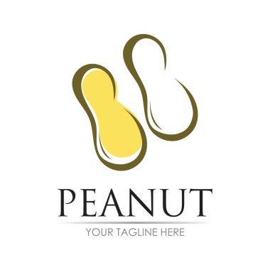 yerfıstığı logo vektör çizim şablonu