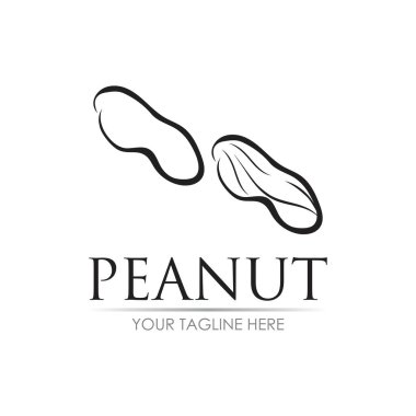 yerfıstığı logo vektör çizim şablonu