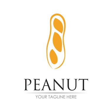 yerfıstığı logo vektör çizim şablonu