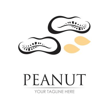 yerfıstığı logo vektör çizim şablonu