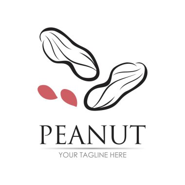 yerfıstığı logo vektör çizim şablonu