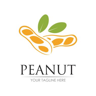 yerfıstığı logo vektör çizim şablonu