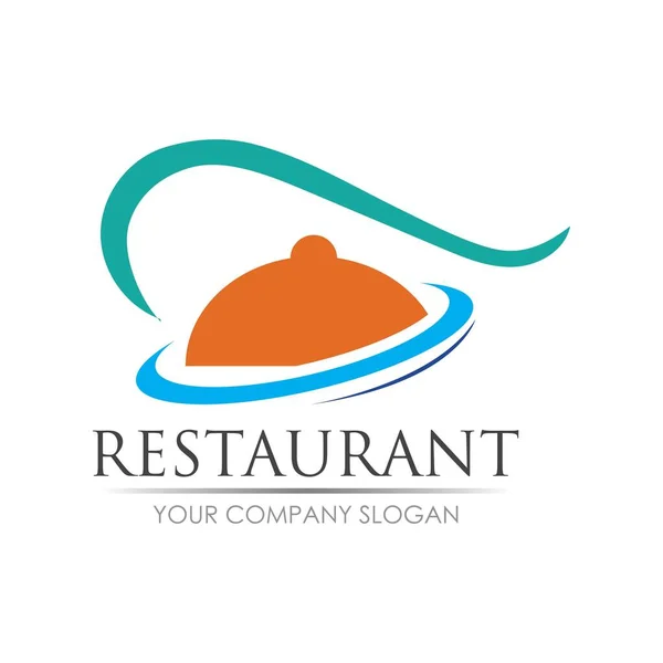 Restaurante Logo Vector Ilustración Diseño Plantilla — Vector de stock