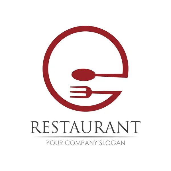 Restaurant Logo Vectoriel Illustration Design Modèle — Image vectorielle