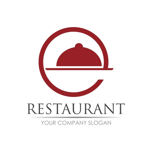 Restaurante Logo Vector Ilustración Diseño Plantilla — Vector de stock