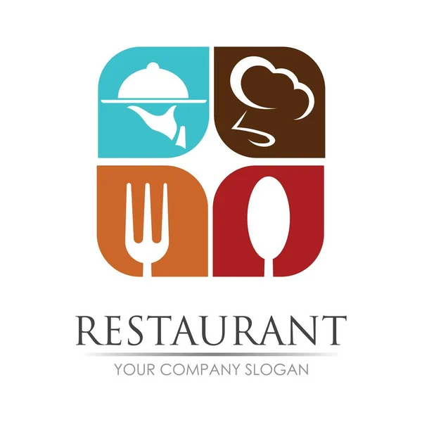 Restaurant Logo Vektor Illustration Design Vorlage — Stockvektor