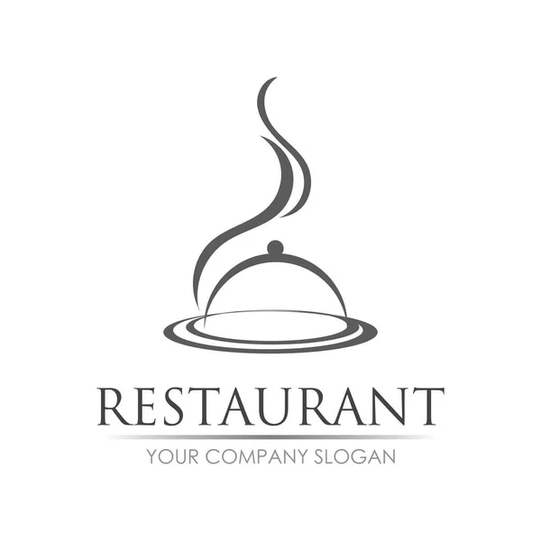 Restaurante Logo Vector Ilustración Diseño Plantilla — Vector de stock