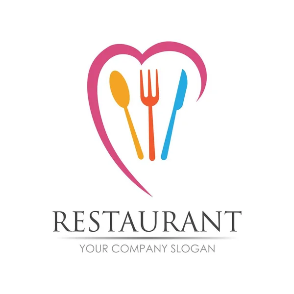 Restaurant Logo Vectoriel Illustration Design Modèle — Image vectorielle