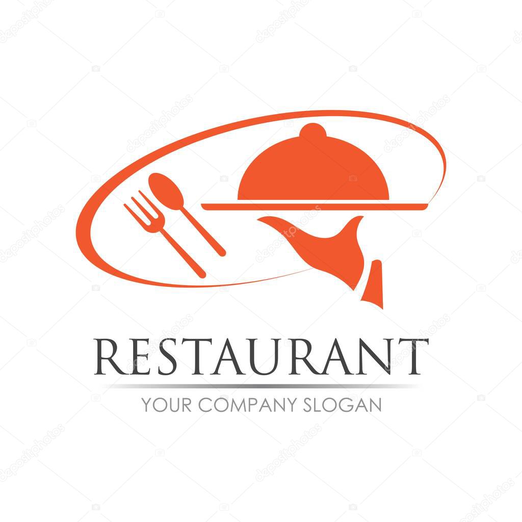 Restaurant logo vector illustration design template