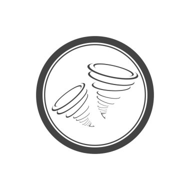 Twister logo sembolü vektör çizim şablonu