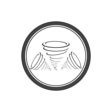 Twister logo sembolü vektör çizim şablonu
