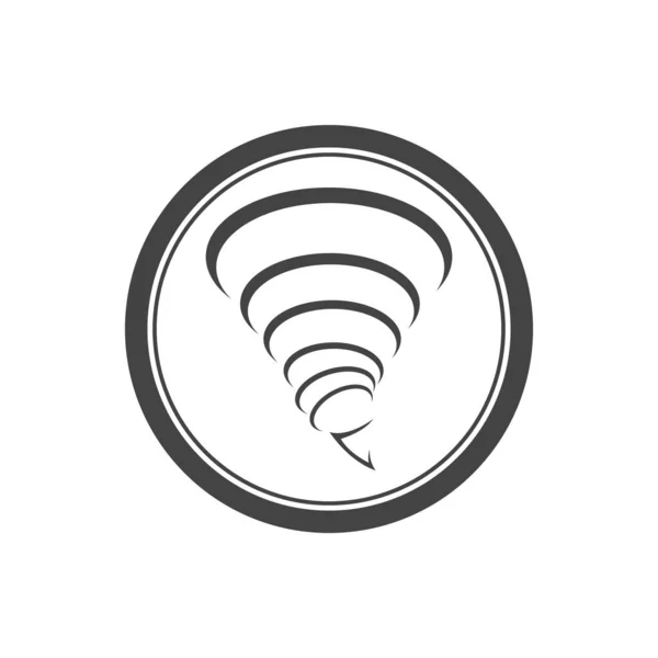 Twister Logotipo Símbolo Vetor Ilustração Design Modelo —  Vetores de Stock