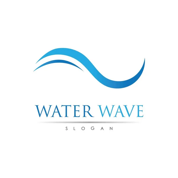 Watergolf Logo Vector Illustratie Ontwerp — Stockvector