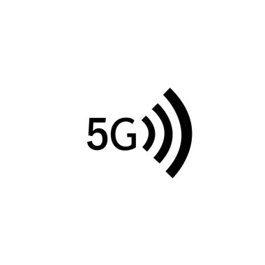 5g logo işareti vektör şablonu