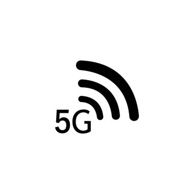 5g logo işareti vektör şablonu