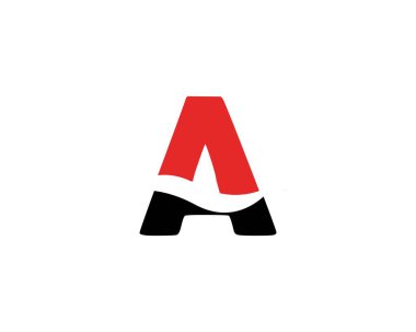 Bir Harf Logo Şablonu vektör illüstrasyon tasarımı