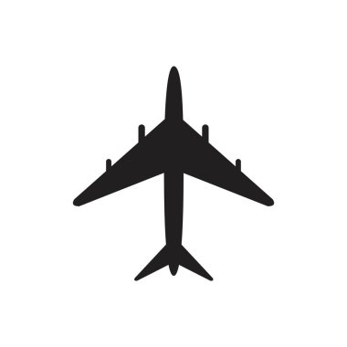 Uçak logosu Şablon vektör çizim simgesi dekoru