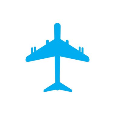 Uçak logosu Şablon vektör çizim simgesi dekoru