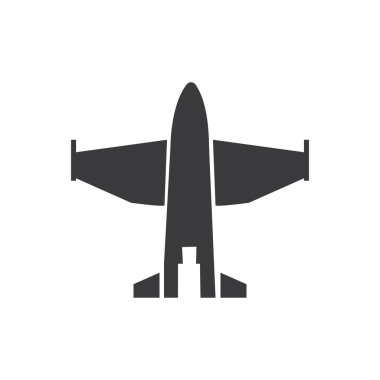 Uçak logosu Şablon vektör çizim simgesi dekoru