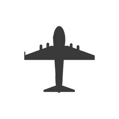 Uçak logosu Şablon vektör çizim simgesi dekoru