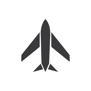 Uçak logosu Şablon vektör çizim simgesi dekoru