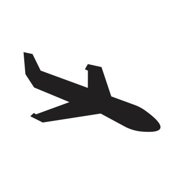 Uçak logosu Şablon vektör çizim simgesi dekoru