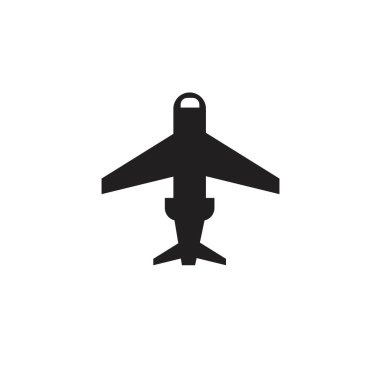Uçak logosu Şablon vektör çizim simgesi dekoru