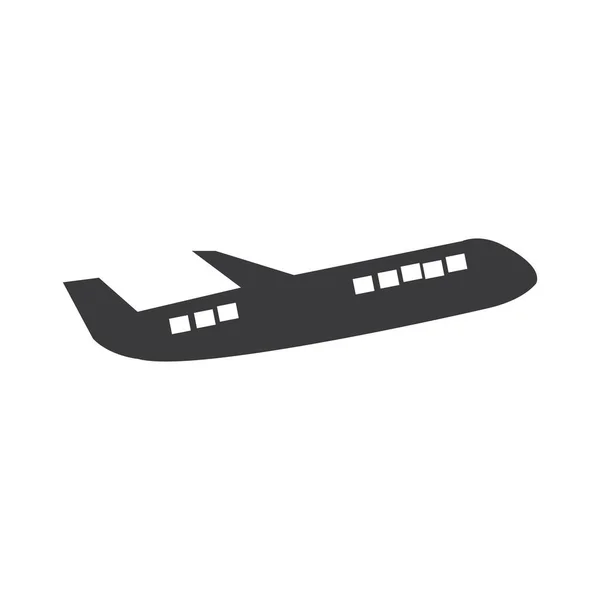 Logo Del Avión Plantilla Vector Icono Ilustración Desig — Vector de stock